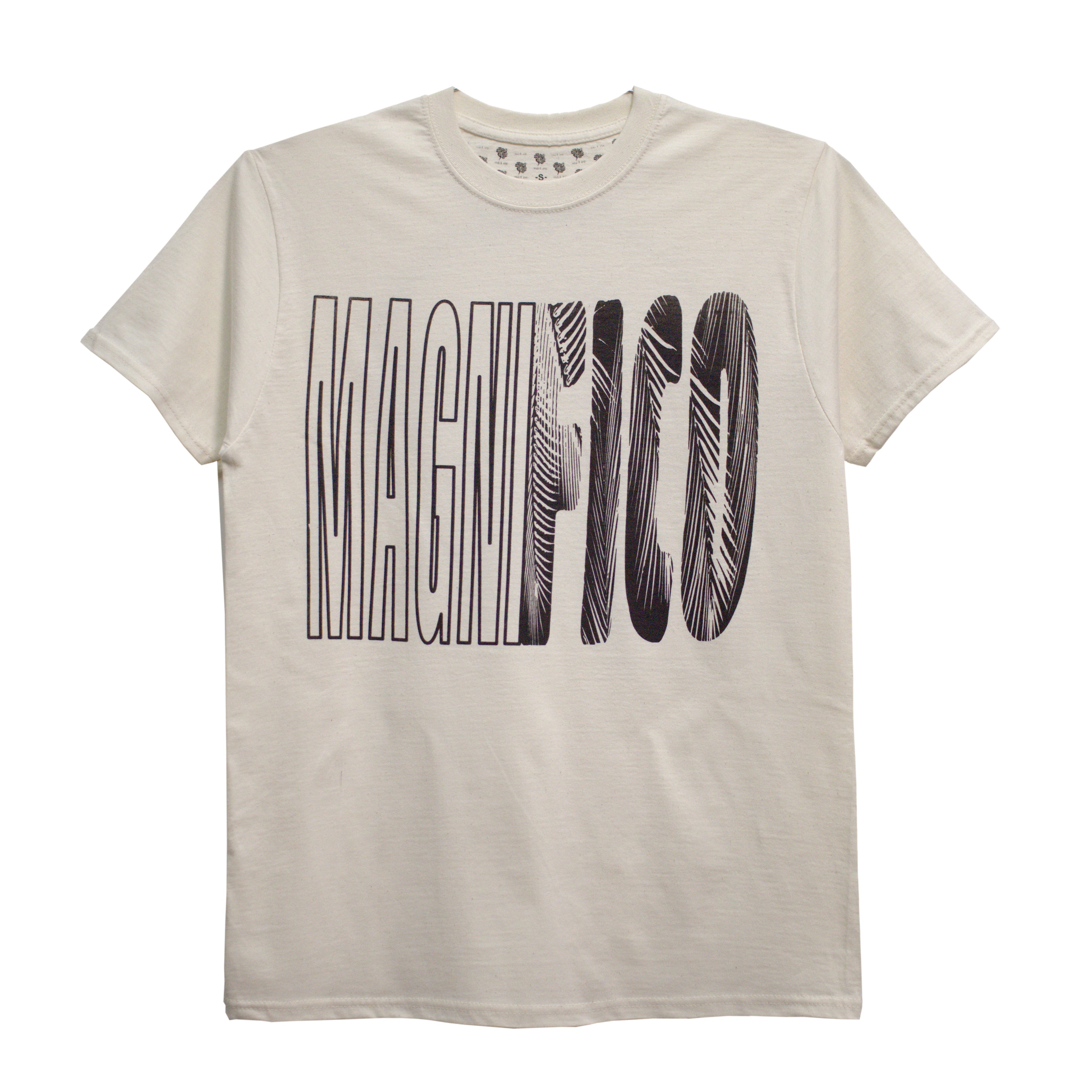 T-shirt a Manica Corta da Uomo in Cotone - Magnifico Crema