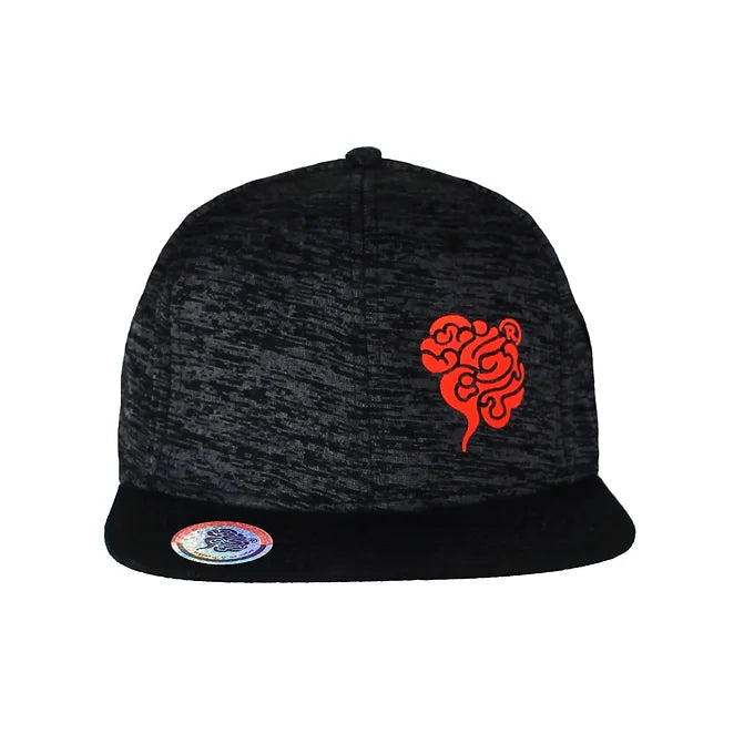 Cappello Nero Melange con Logo