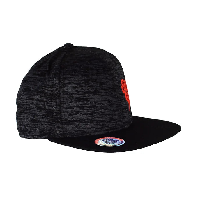 Cappello Nero Melange con Logo