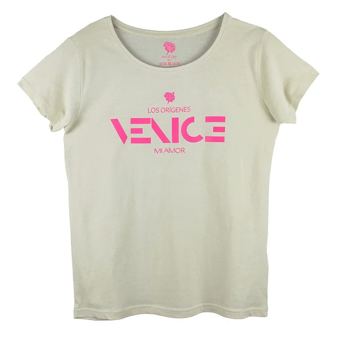 T-shirt a Manica Corta da Donna in Cotone - Venice Mi Amor